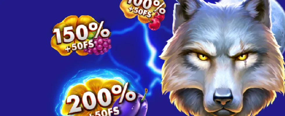 MaxiSpin Casino welcome bonus banner offering 150% deposit match and 150 free spins